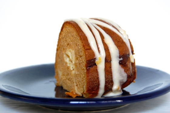 Sweet Potato Bundt Cake with Marmalade Ribbon - Louisiana Cookin' | The Little Blue Mixer